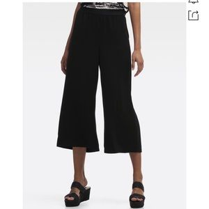 DKNY Cropped Wide-leg Trouser In Black XL NWT